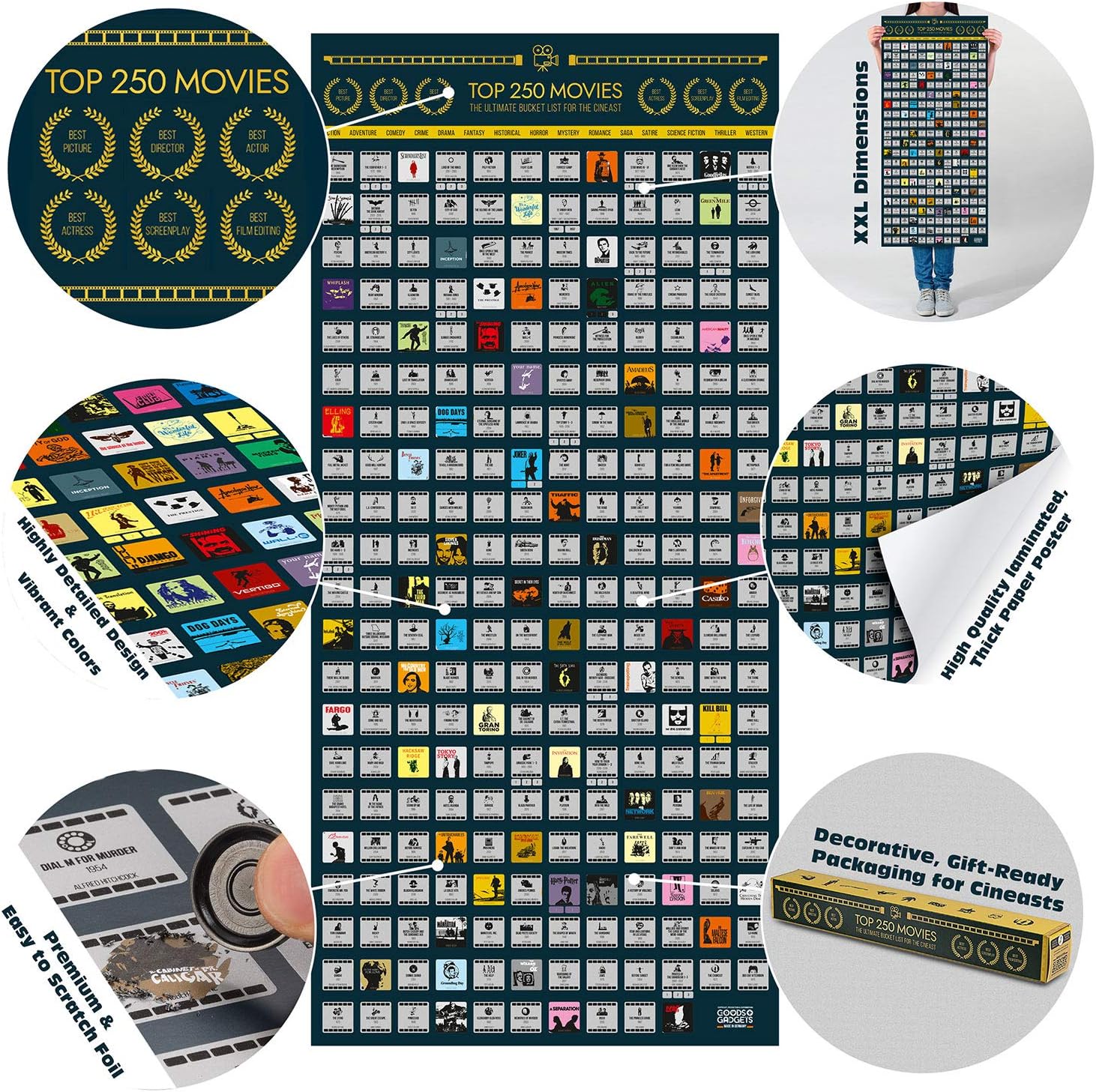 Poster à gratter - 250 films à voir – Image 4