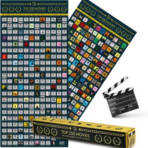 Poster à gratter - 250 films à voir