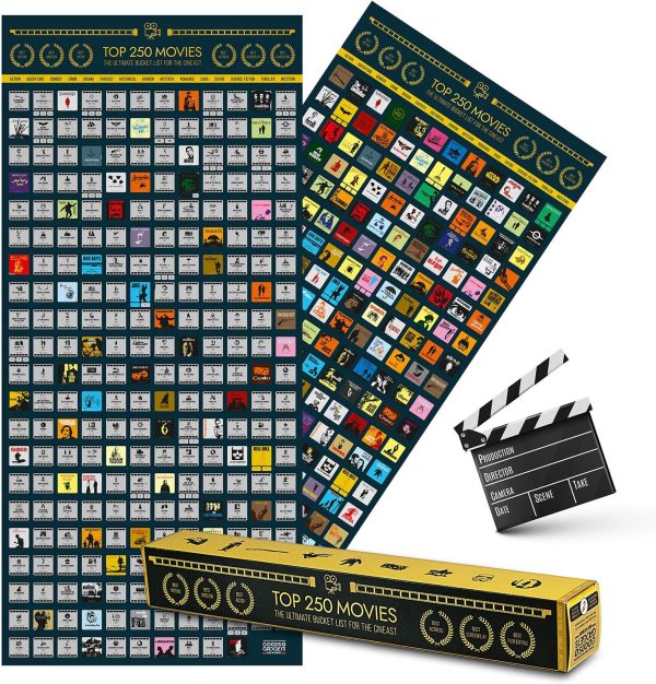 Poster à gratter - 250 films à voir